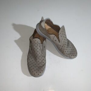Nurture Jaquee Shoes Womens Size 7 Beige Leather Slip On Comfort Walking Casual